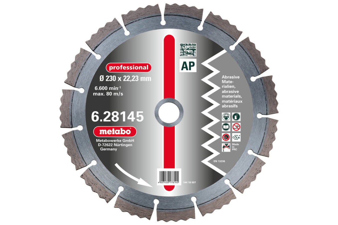 Metabo Accessoires 628145000 Dia-DSS, 230x2,5x22,23mm, professional", "AP", Abrasief
