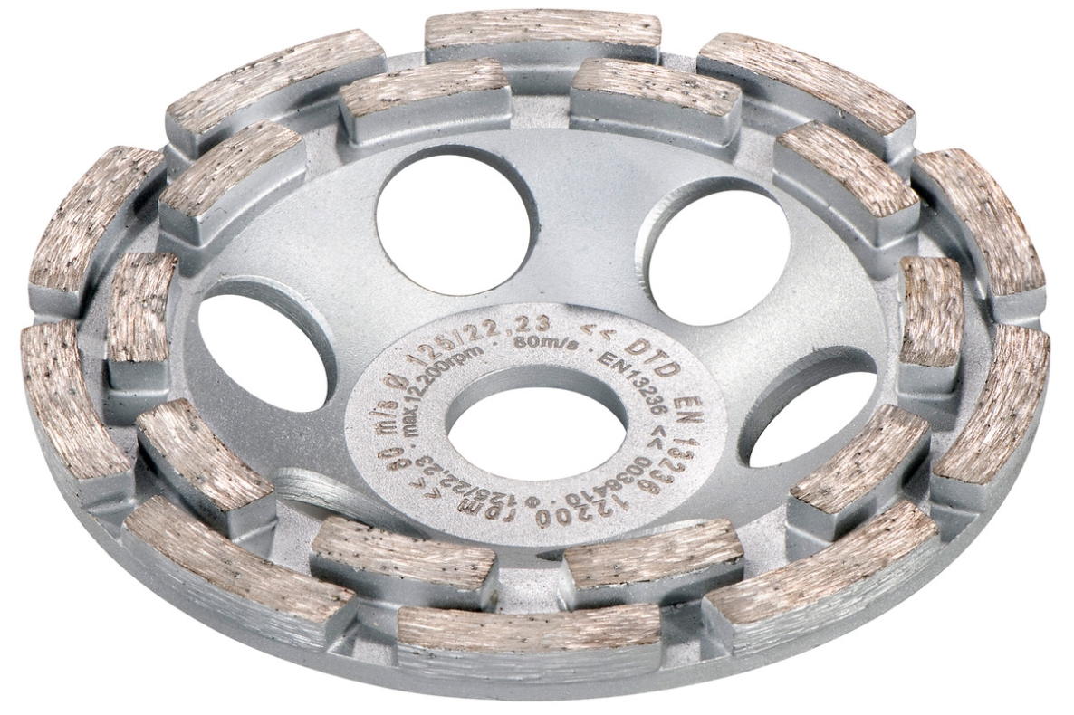 Metabo Accessoires 628209000 Diamant-schuurkom Beton classic" Ø 125 mm
