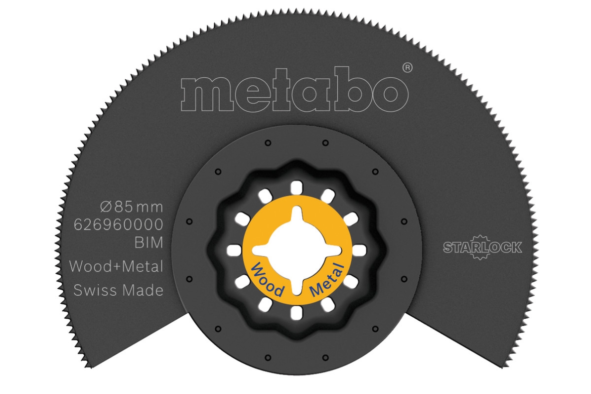 Metabo Accessoires 626960000 Segmentzaagblad, hout/metaal, BiM, Ø85 mm
