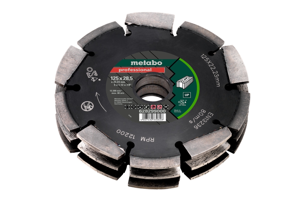 Metabo Accessoires 628299000 DIA-FS3 Professional UP Universeel Diamantzaagblad 125x28,5x22,23mm