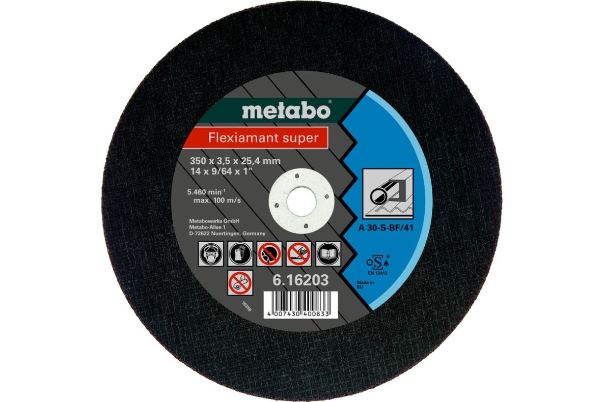 Metabo Accessoires 616202000 Doorslijpschijf Ø 300x3,0x25,4mm staal Flexiamant super