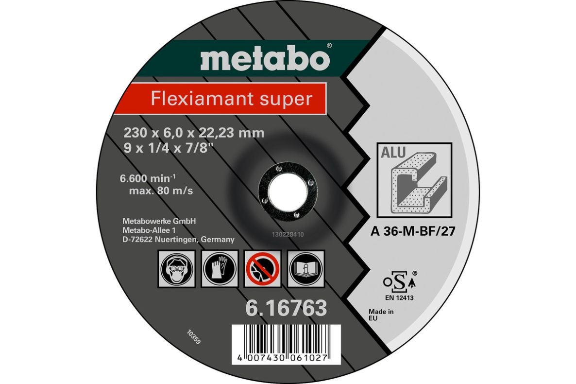 Metabo Accessoires 616749000 Afbraamschijf Ø 125x6,0x22,2 non-ferro Flexiamant super