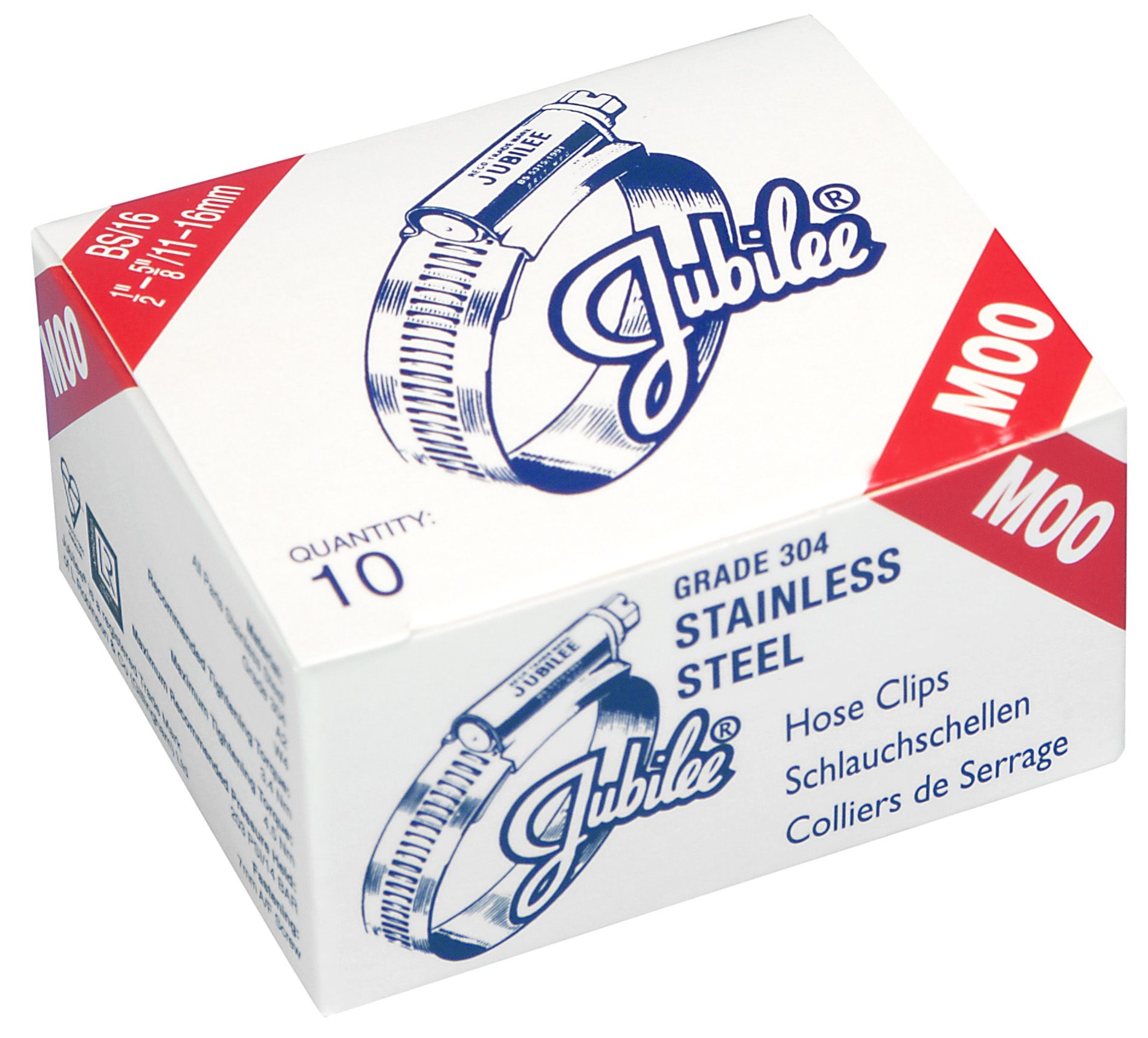 Metal Works 745721304 JUSS022 Slangklem 13 RVS  16-22