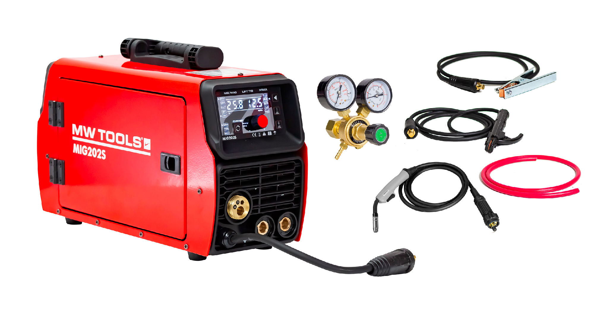Metal Works 829000212 MIG202S MIG lasinverter Synergie LCD 200A