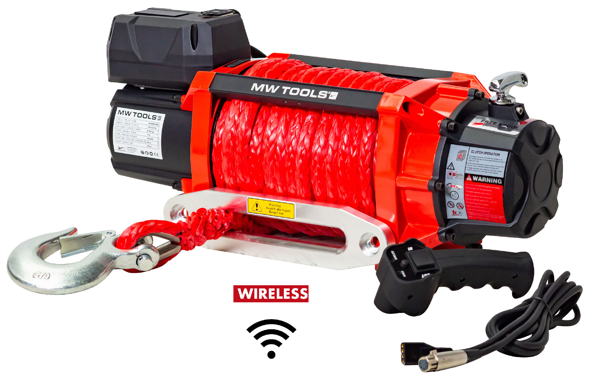 Metal Works 754753170 SEL820012SR Lier 12V 8164 kg 22m synthetische kabel draadloze afstandsbediening