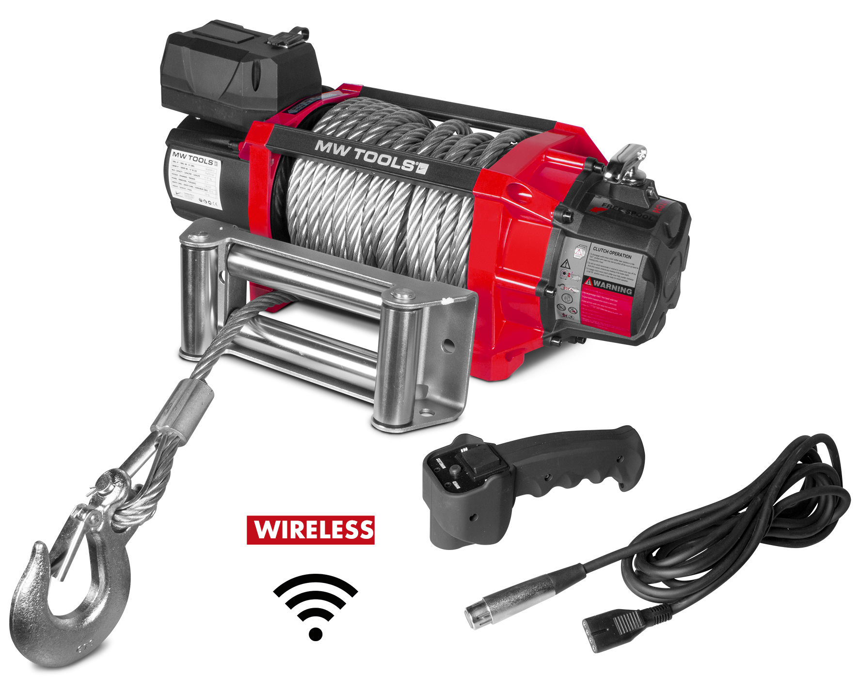 Metal Works 754753166 SEL820012 Lier 12V 8164kg 22m kabel staal draadloze afstandsbediening