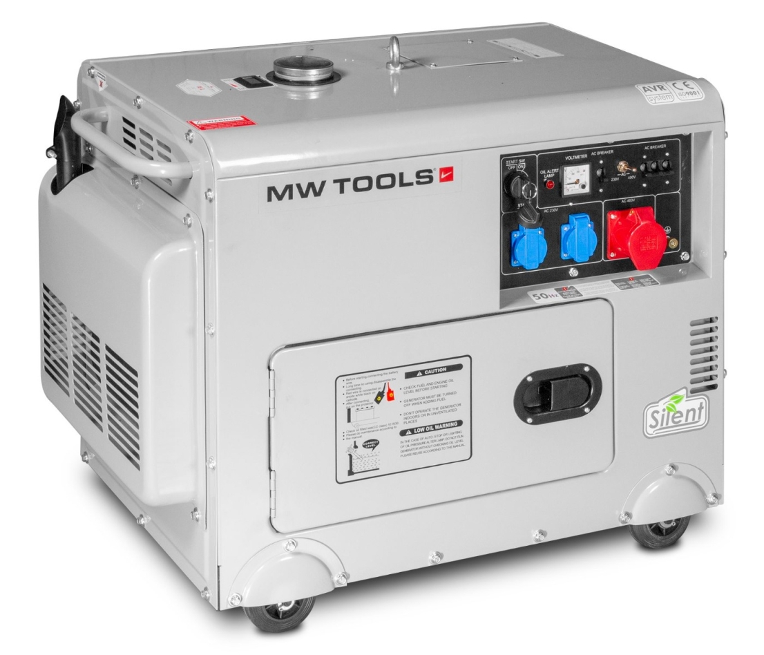 Metal Works 724562240 DG65E Diesel Generator 1x230V 4,8KW / 3x400V 6.0KW