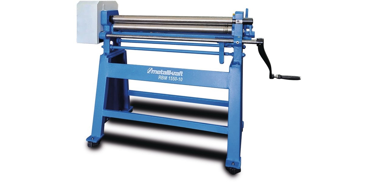 MetallKraft 713813104  RBM1550-10 Manuele Plaatrolmachine voor plaatdiktes tot 1 mm in staal