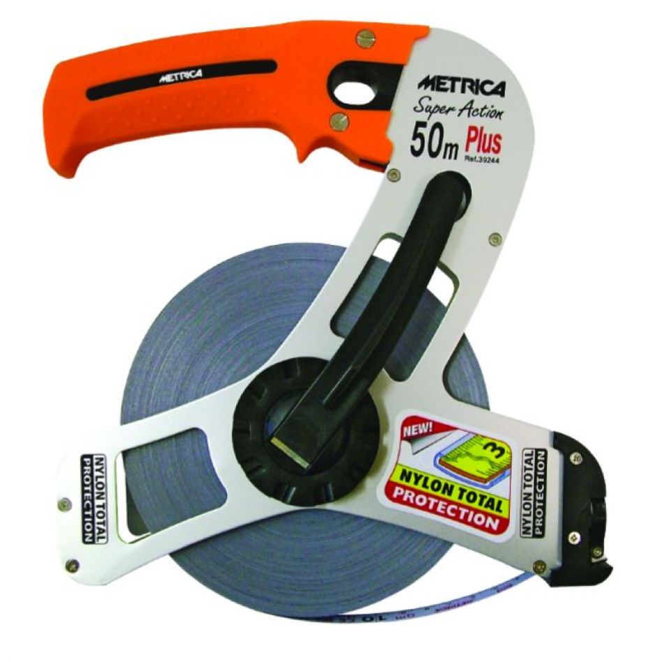 Metrica MT-39244V SUPER ACTION PLUS Landmeter 50m stalen band CLASS II 
