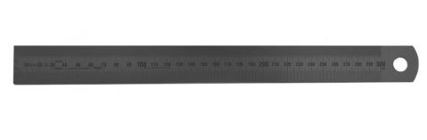 MIB 07074004 Liniaal RVS 300x13x0.5mm matverchroomd mm+1/2mm dubbelzijdig, klasse 2, DIN2768