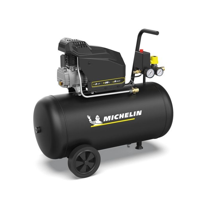 Michelin RHDC404MLL534 MX POP AIR 50-2 L Mobiele Oliegesmeerde Compressor 230V 2pk 8 bar 50L