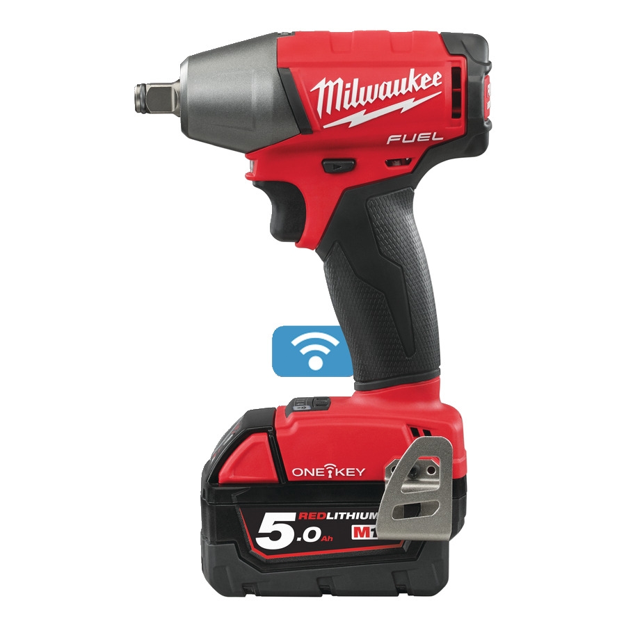 Milwaukee 4933451374 M18 ONEIWF12-502X One-Key 1/2" Fuel Accu Slagmoersleutel met frictiering 18V 5,0Ah Li-Ion