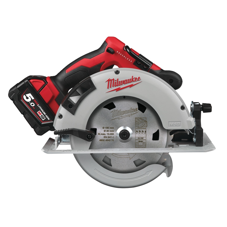 Milwaukee 4933464590 M18 BLCS66-502X Accu Cirkelzaag 18V 5.0Ah Li-Ion Koolborsteloos