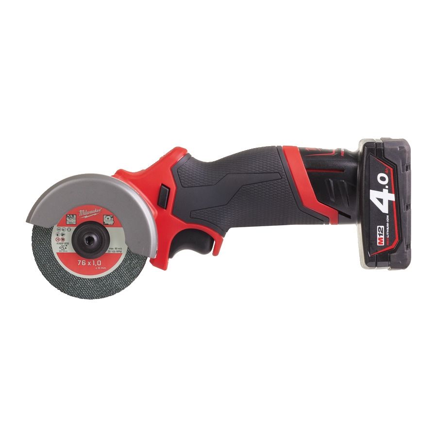 Milwaukee 4933464619 M12 FCOT-422X Fuel Subcompacte Slijpmachine 12V 4.0/2.0Ah Li-Ion in HD Box