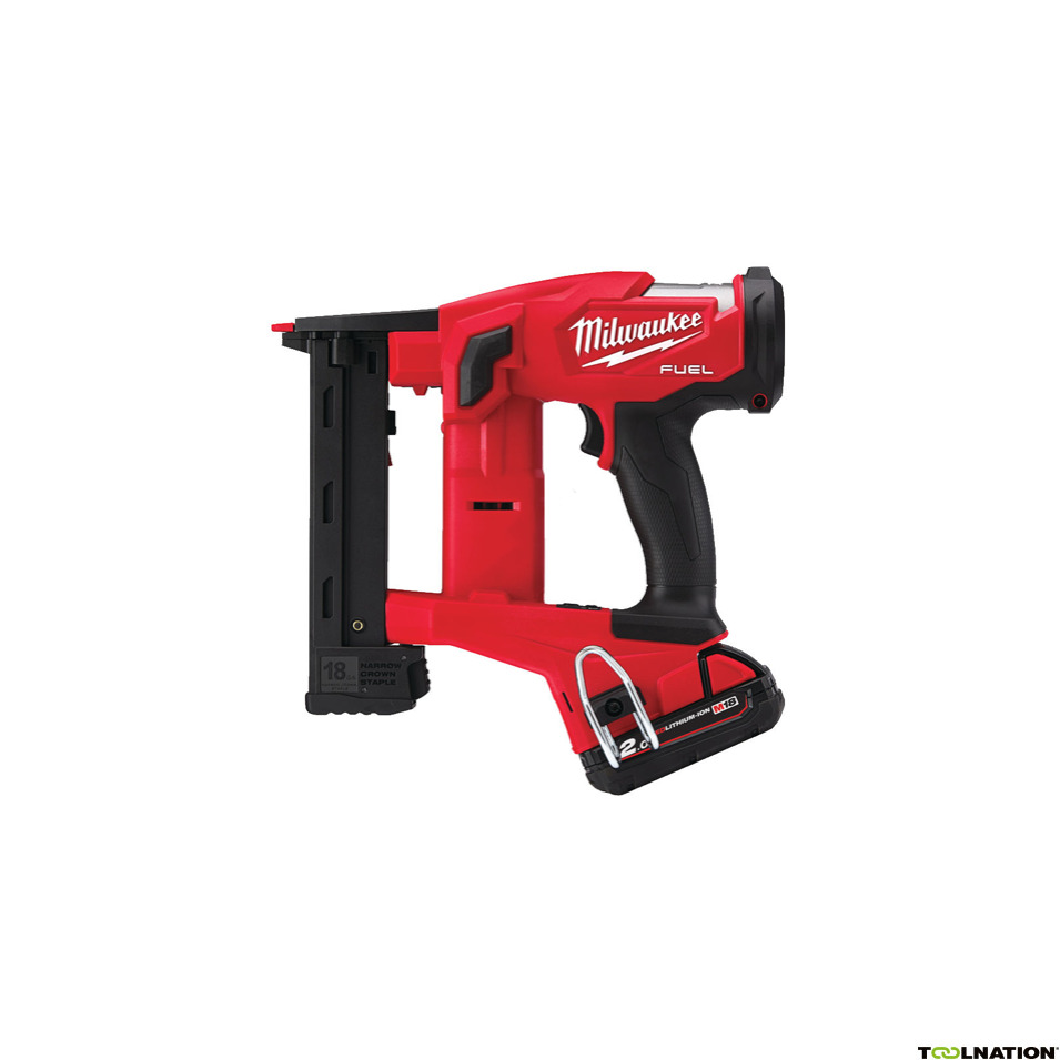 Milwaukee 4933471940 M18 FNCS18G-202X Accu Nietentacker 18V 2,0Ah Li-Ion smalle kroon 18GA 9,5-38mm