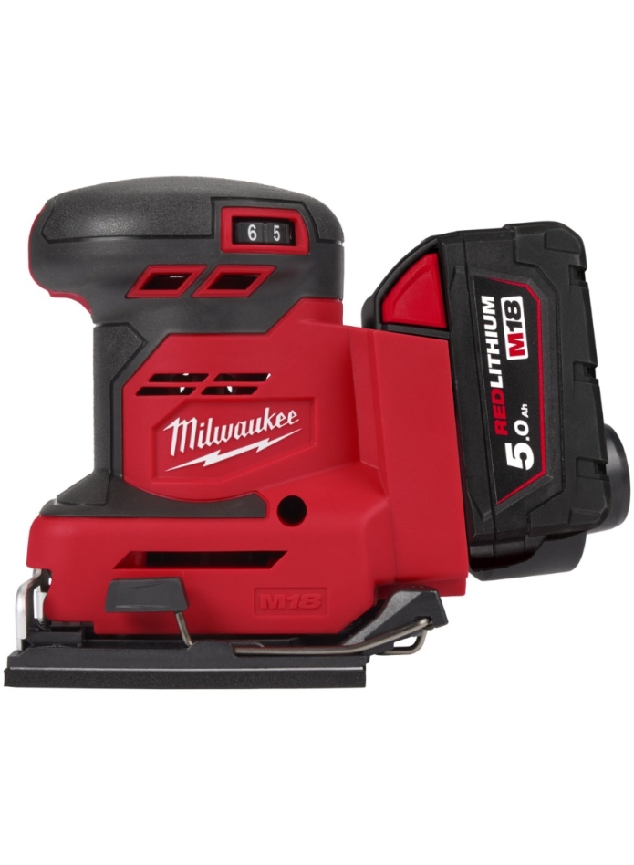Milwaukee 4933479967 M18 BQSS-502B Vlakschuurmachine 18V 5.0Ah Li-Ion