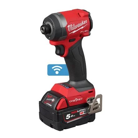 Milwaukee 4933492804 M18 ONEID3-502X One-Key Koolborstelloze 1/4"Hex Slagschroevendraaier 18V 5.0Ah Li-Ion