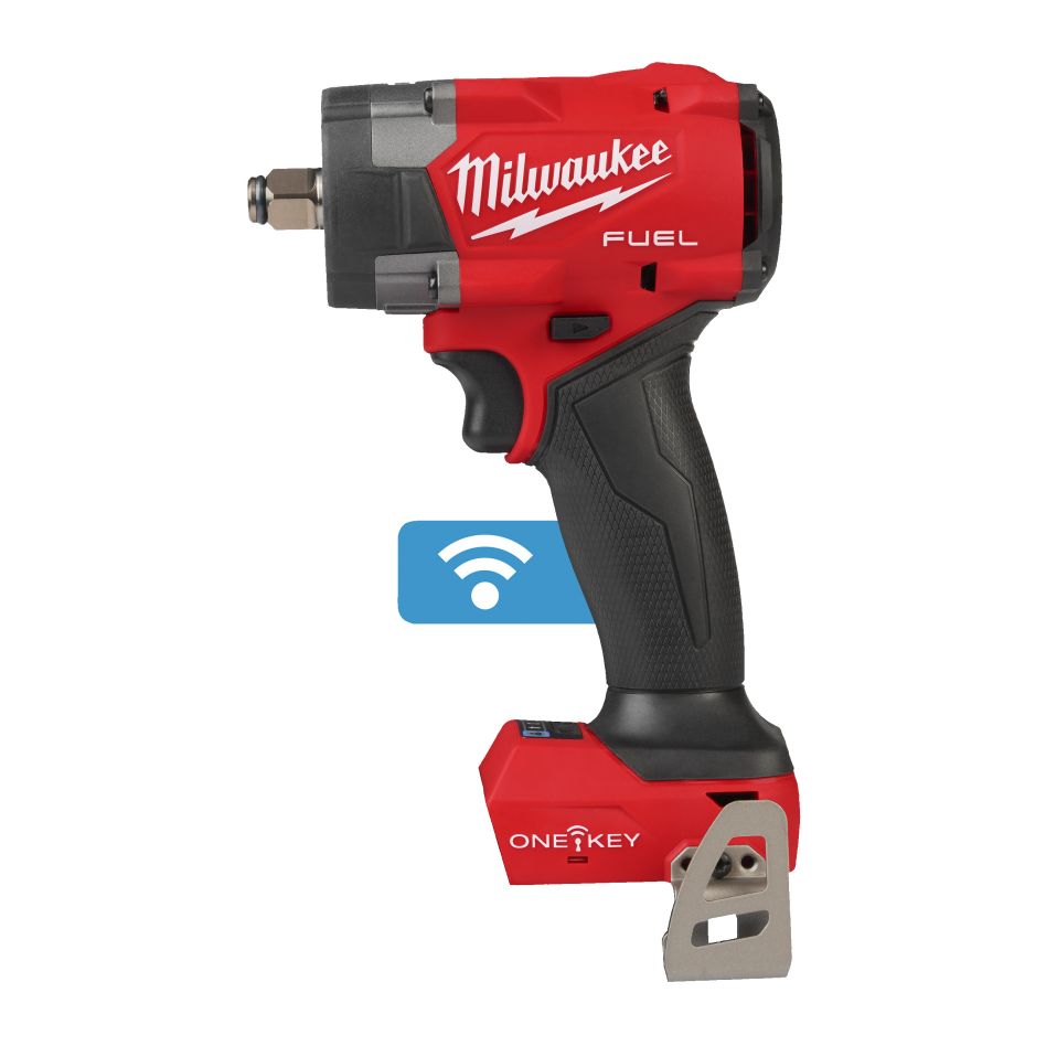 Milwaukee 4933493412 M18 ONEFIW2FC12-0X FUEL™ONE-KEY™TORQUE-SENSE™ 1/2˝ compacte slagmoersleutel met frictiering 18 V excl. Accu en lader in HD-Box