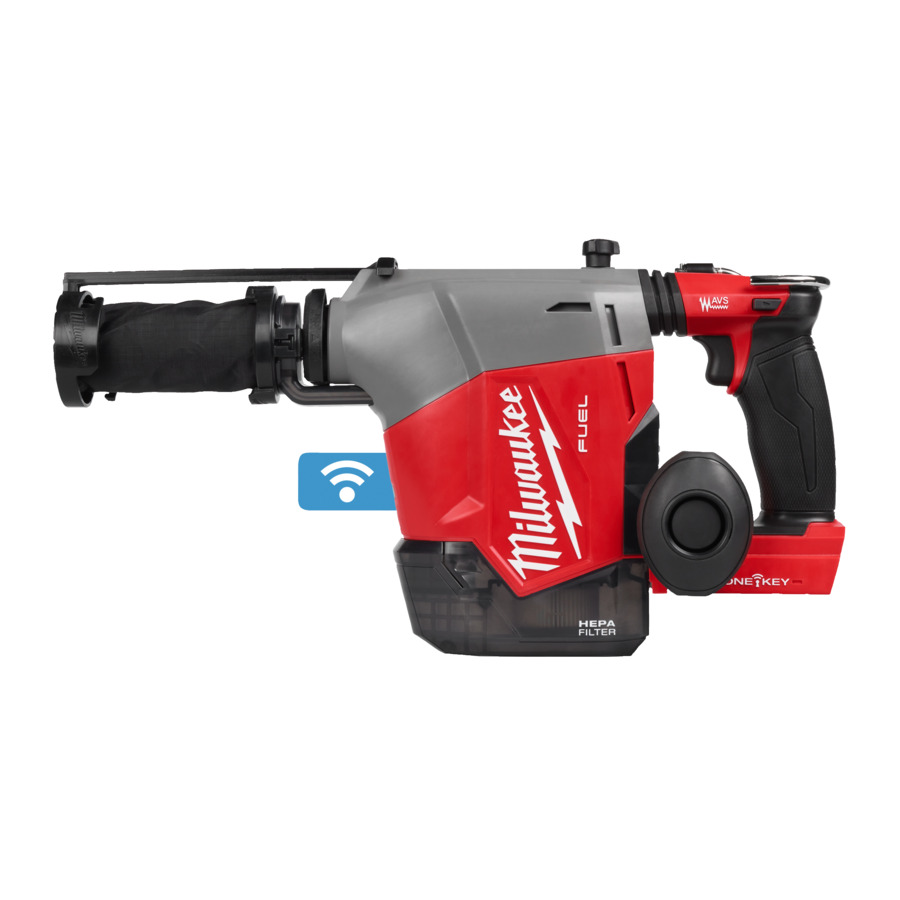 Milwaukee 4933493532 Accuboorhamer Fuel 18V excl. accu's en lader met geintegreerde stofafzuiging 