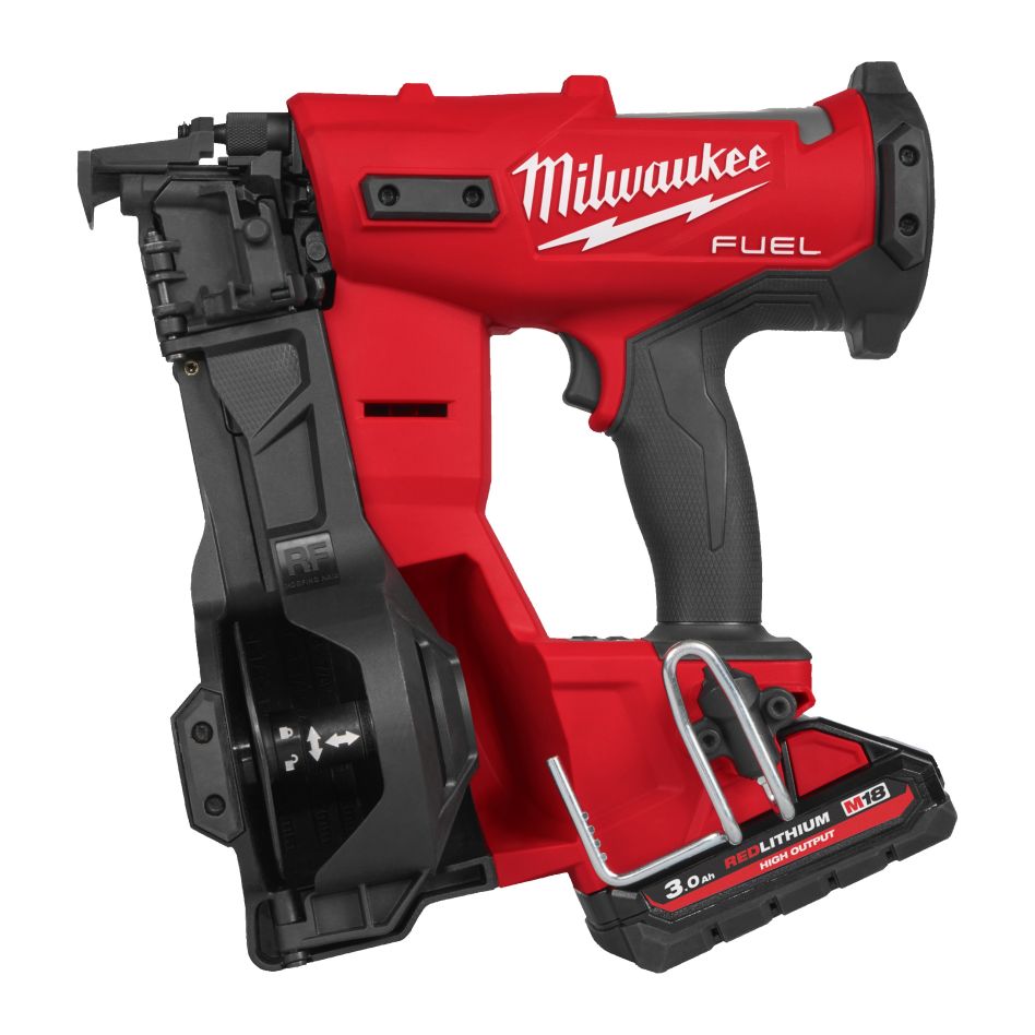 Milwaukee 4933498169 M18 FRCN45-302X FUEL™ trommelspijker tacker 18 V 2x 3.0 Ah in HD-Box