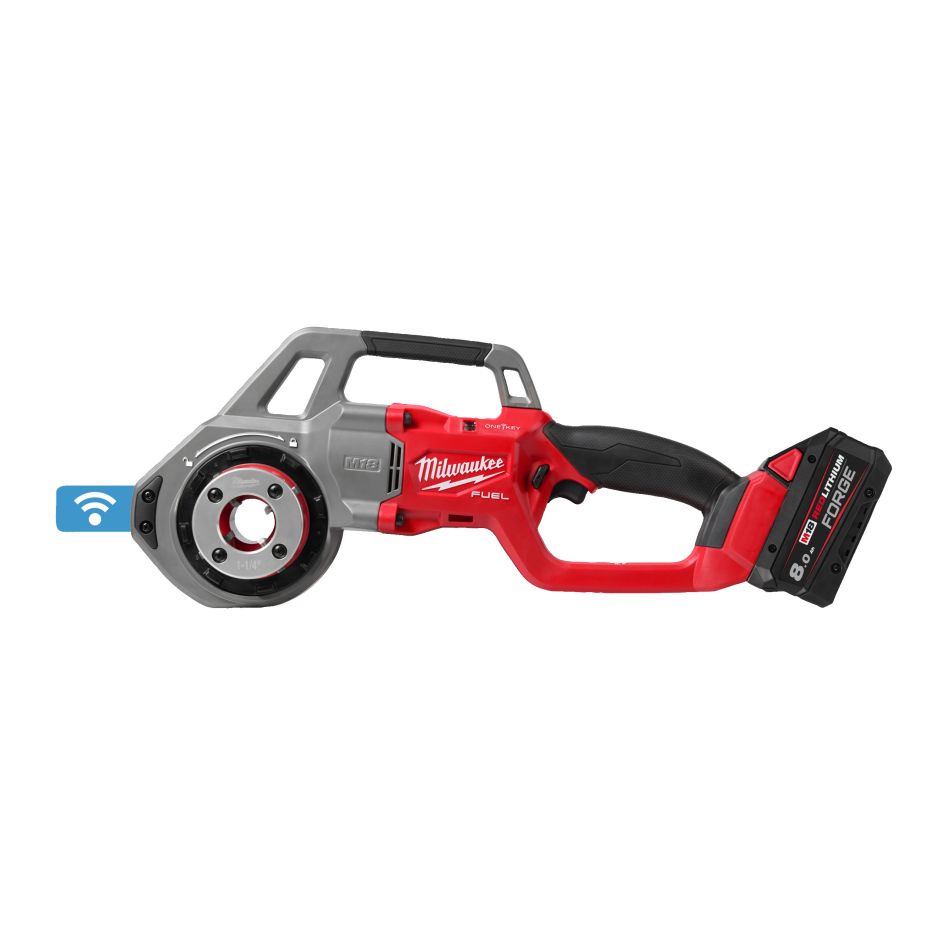 Milwaukee 4933499198 M18 FPT114-802C FUEL™ draadsnijder 1 ¼˝ met ONE-KEY™ 18 V 2x 8 Ah in koffer