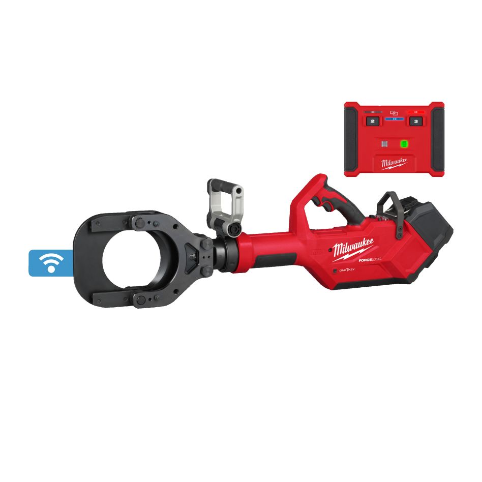 Milwaukee 4933499331 M18 FORCE LOGIC HSFC125R-802C Hydraulische Accu-kabelkniptang 125 mm 2x 8,0Ah en lader in koffer