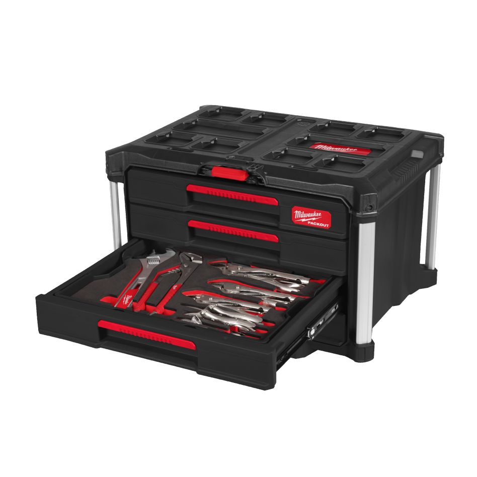 Milwaukee 4932501866 Set met schroevendraaiers, tangen en hamers in PACKOUT 76-delig