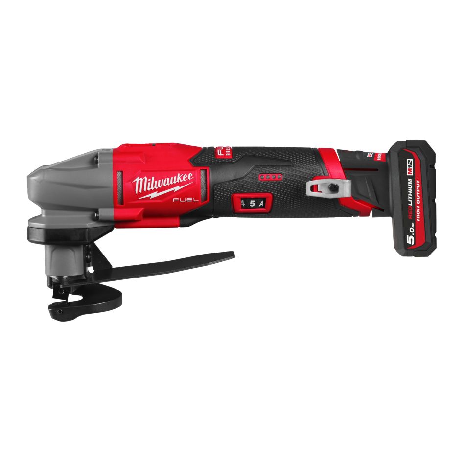 Milwaukee 4933502338 M12 FUEL Accu Plaatschaar 1x 12V 5.0Ah en 1x 2.5Ah accu en lader in doos