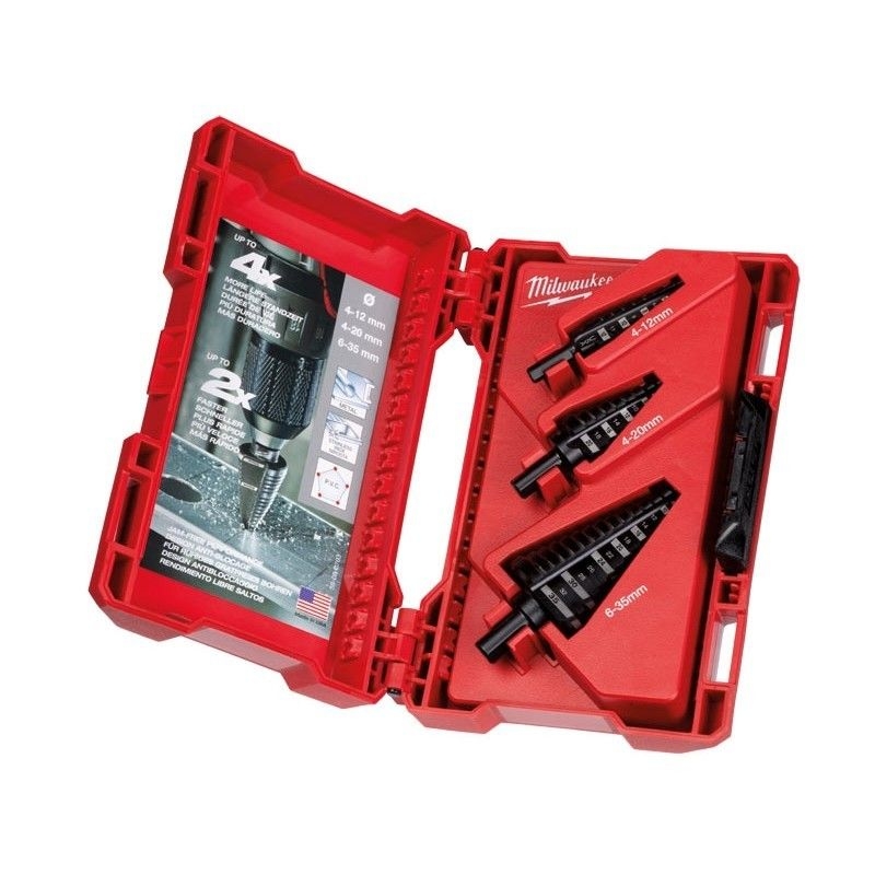 Milwaukee Accessoires 48899399 Stappenborenset 3-delig