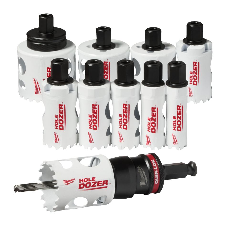 Milwaukee Accessoires 49224772 HOLEDOZER QUIK-LOK Gatzagenset 13 delig