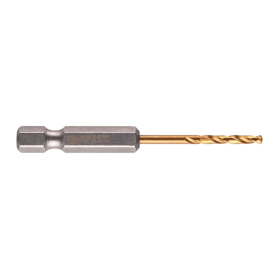 Milwaukee Accessoires 48894704 Metaalboor SHOCKWAVE™ HSS-G TiN 2.5x62 mm - 2 stuks