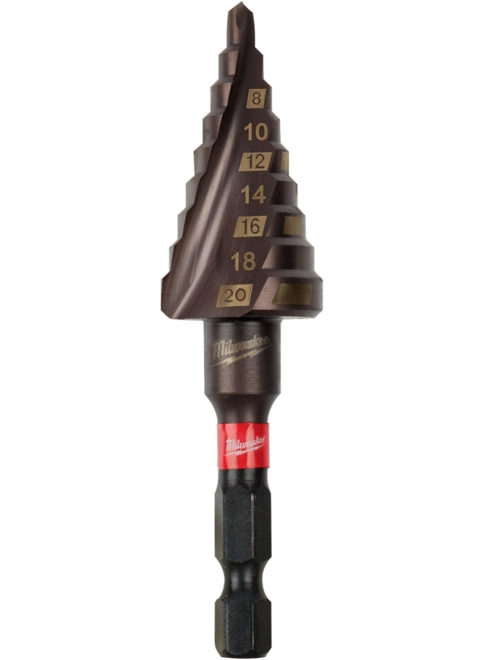 Milwaukee Accessoires 48899263 SHOCKWAVE™ Trappenboor 4-20 mm - 1/4"