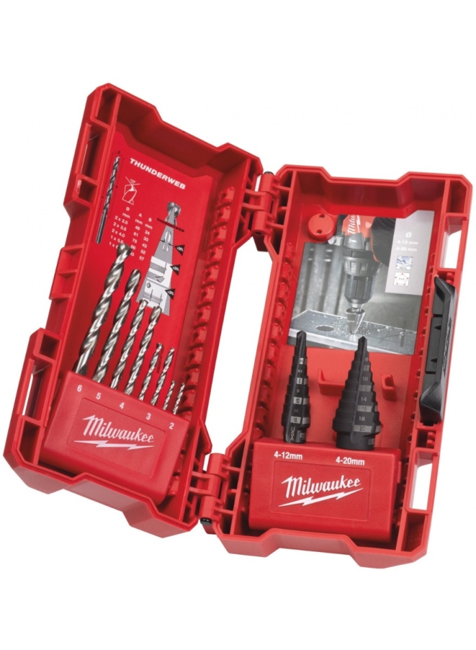 Milwaukee Accessoires 48899350 Stappen-, Metaalboren Combo Set