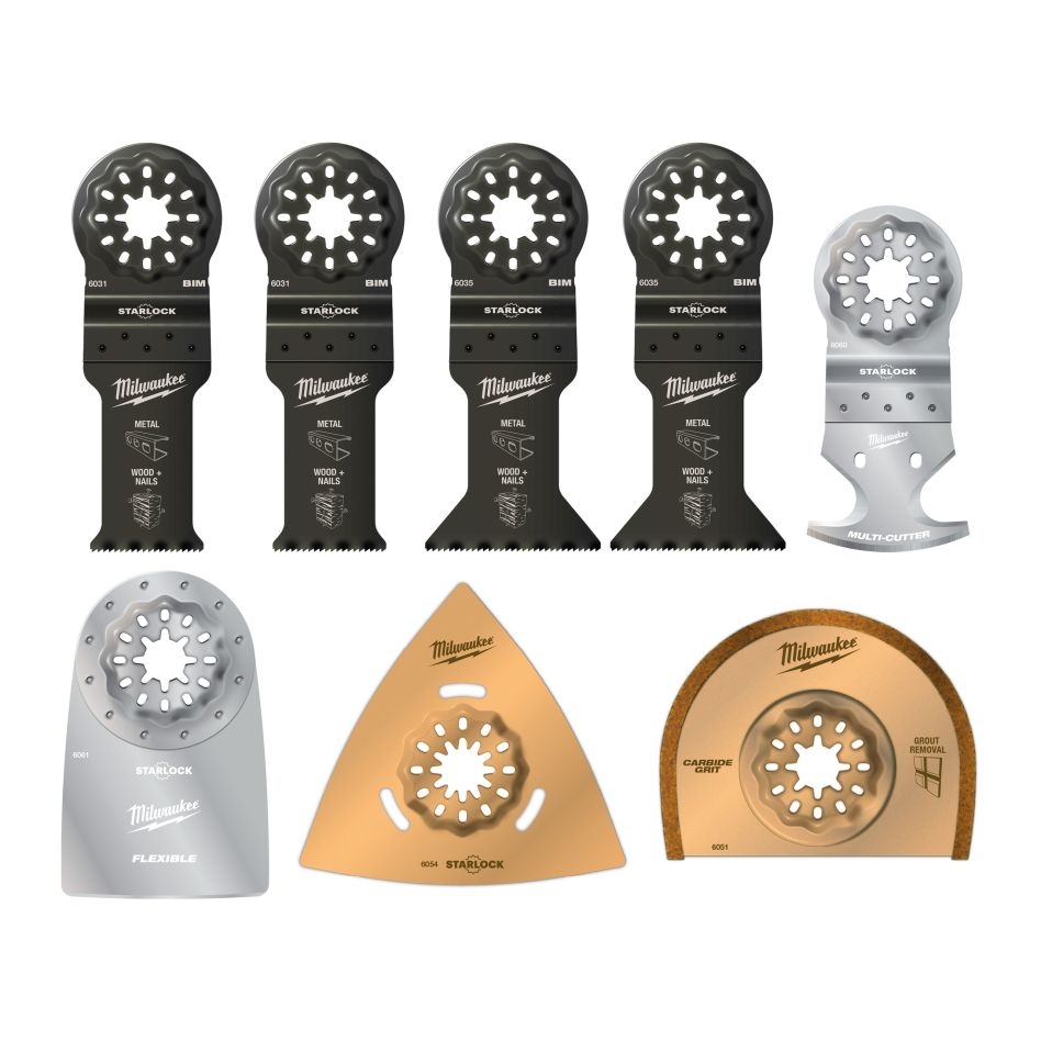 Milwaukee Accessoires 48906088 Starlock - Set OMT Renovatie set - 8 stuks