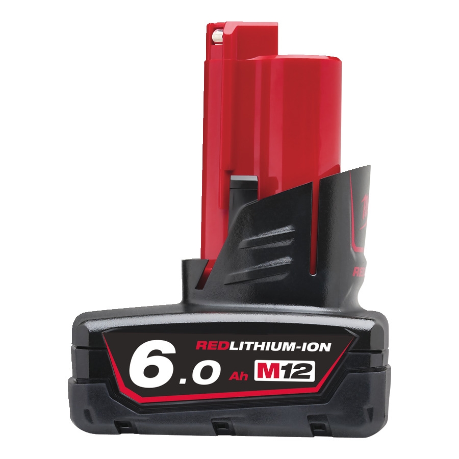 Milwaukee Accessoires 4932451395 M12 B6 Accu M12 12V 6,0ah red Li-Ion