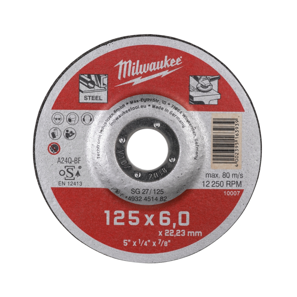 Milwaukee Accessoires 4932451482 Metaalafbraamschijf SG 27/125 (6)