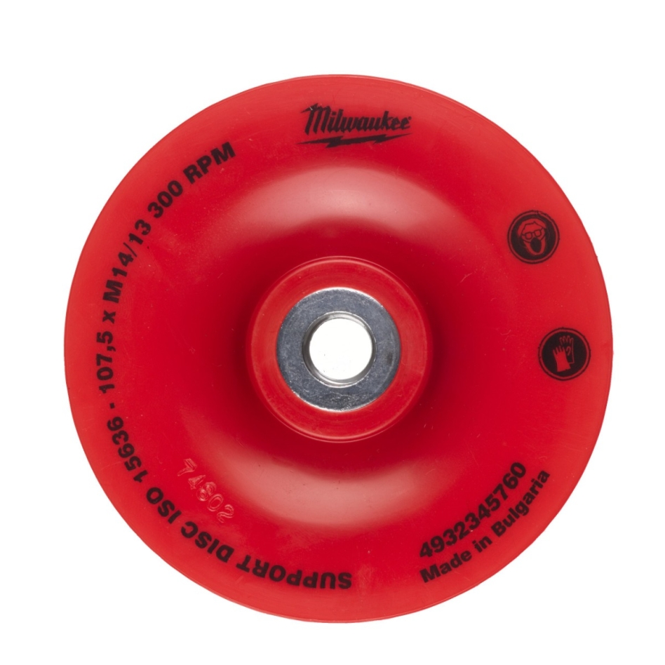 Milwaukee Accessoires 4932345760 Flexibele steunschijf 110 mm, asgat 14,2 mm