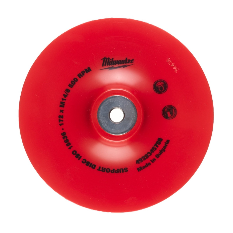 Milwaukee Accessoires 4932345758 Flexibele steunschijf 170 mm, asgat 14,2 mm