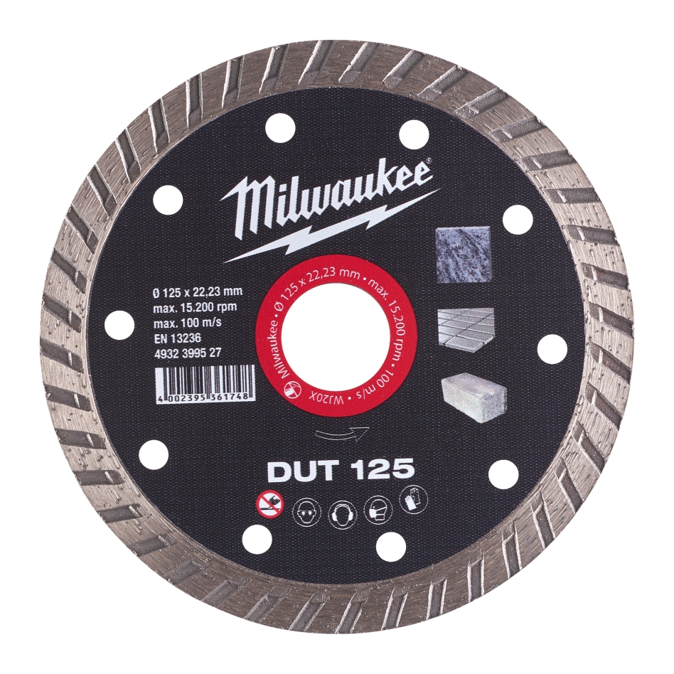 Milwaukee Accessoires 4932399527 Diamantdoorslijpschijf DUT 125