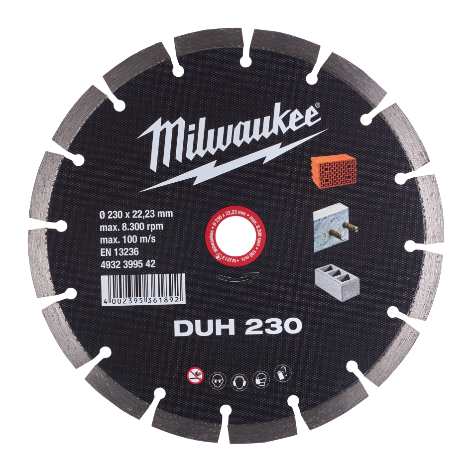Milwaukee Accessoires 4932399542 Diamantdoorslijpschijf DUH 230