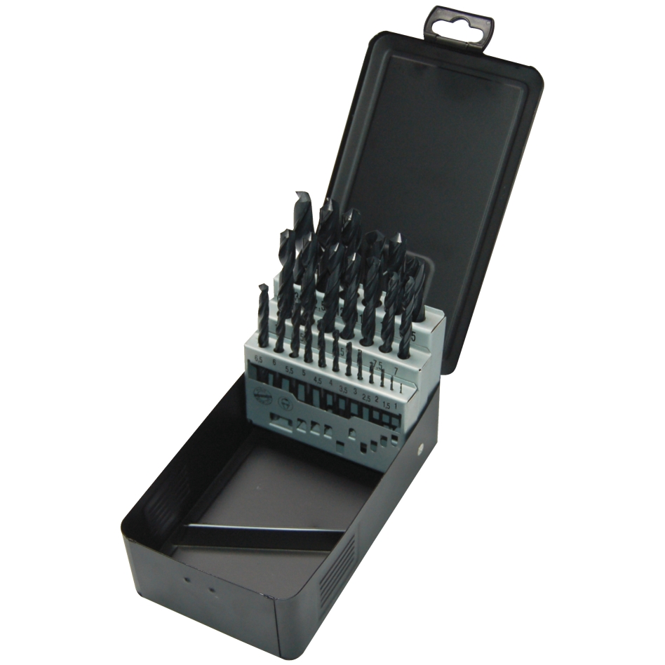 Milwaukee Accessoires 4932352469 Set HSS-R metaalboren in metalen cassette (25-delig)