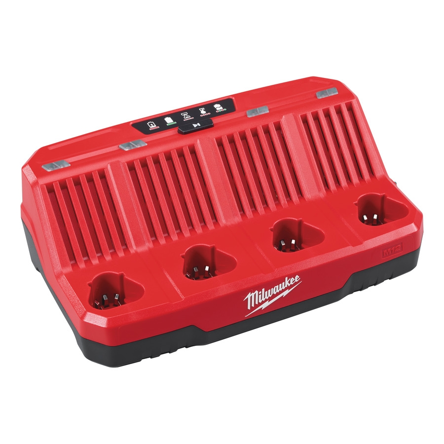 Milwaukee Accessoires 4932430554 M12 C4 4 Bay Lader 12V