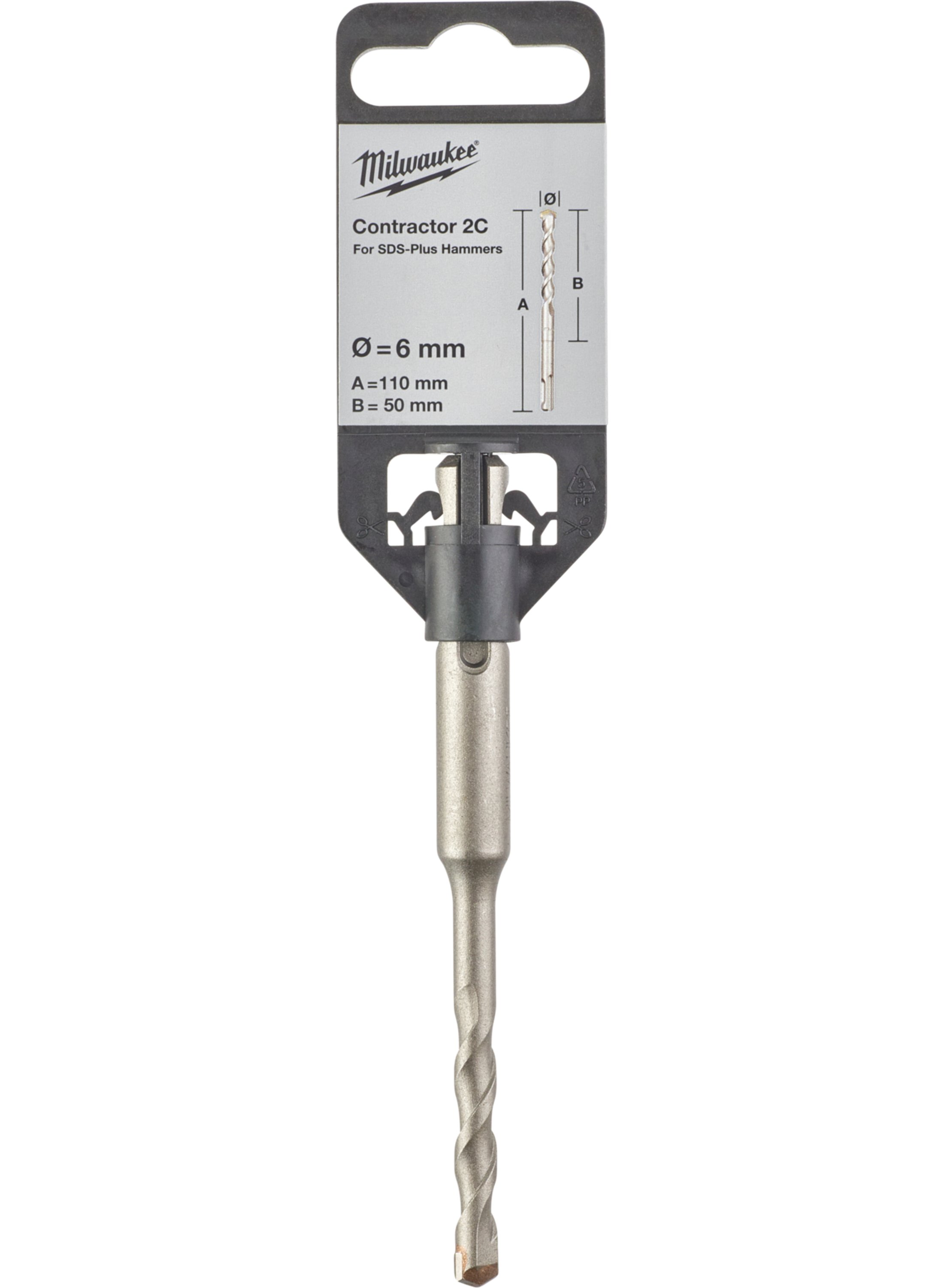 Milwaukee Accessoires 4932471217 SDS+ Contractor 2-snijder 6 x 110 mm