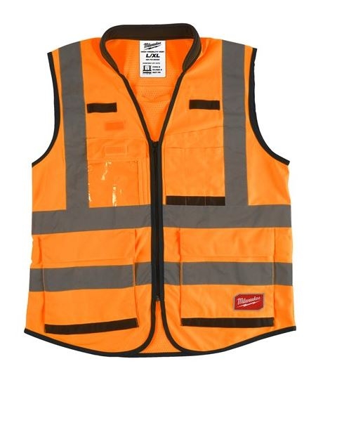 Milwaukee Accessoires 4932471900 Veiligheidshesje Hi-vis Premium klasse 2 oranje - XXL -1 stuk