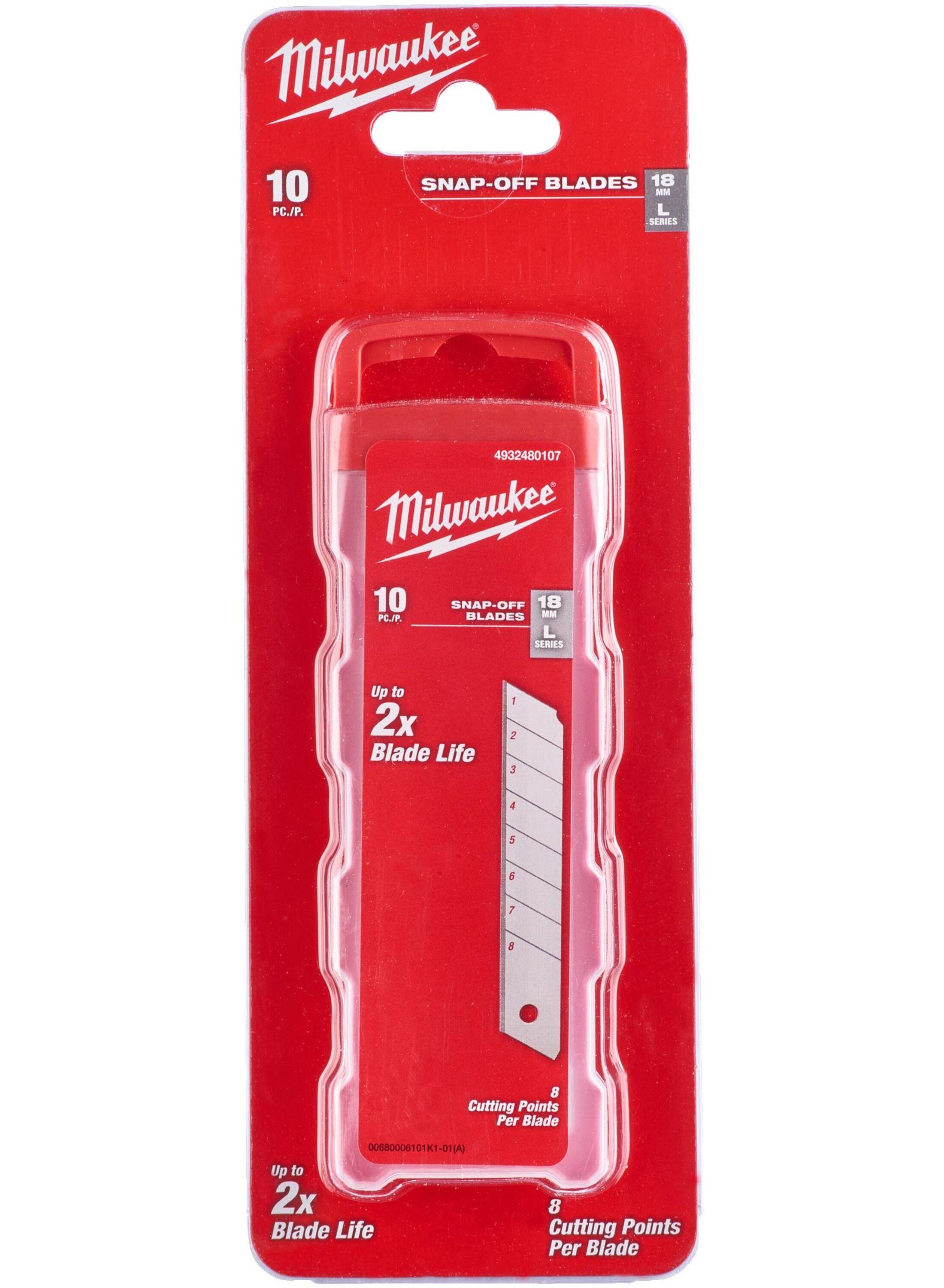Milwaukee Accessoires 4932480107 Schuifmesjes 18 mm (10-delig)