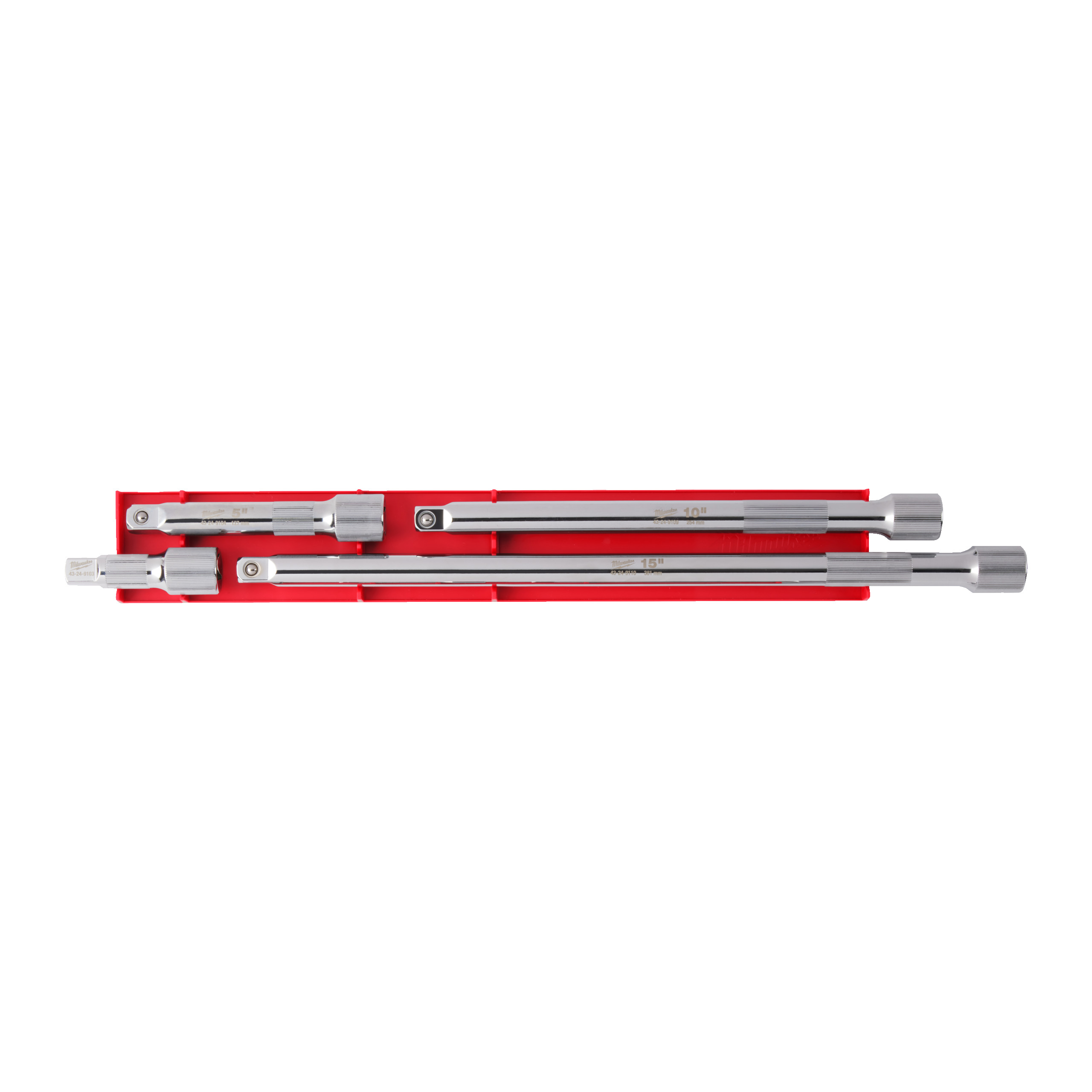 Milwaukee Accessoires 4932480639 Dop 1/2˝ verlengstukken set (4-delig)