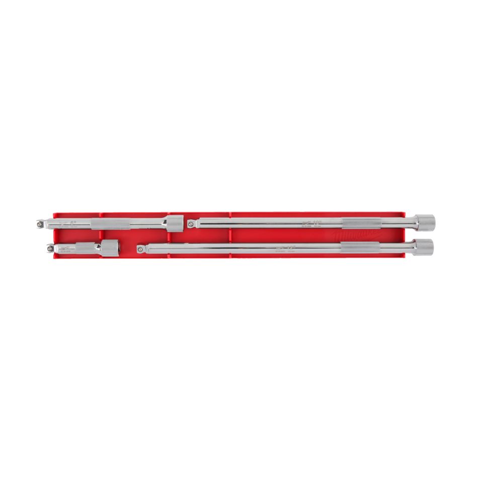 Milwaukee Accessoires 4932480640 Dop 1/4˝ verlengstukken set met kogelkop (4-delig) 
