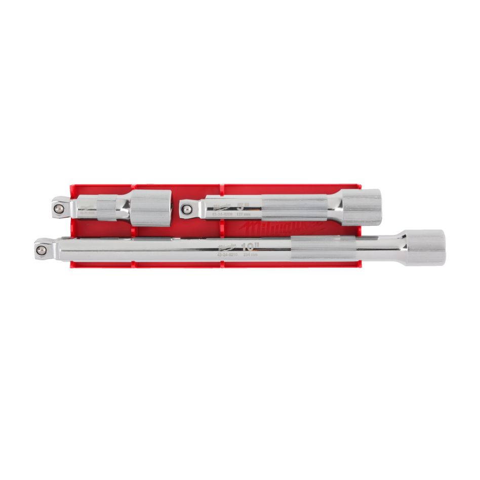 Milwaukee Accessoires 4932480642 1/2" aandrijfwartel verlengset (3-delig)