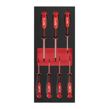 Milwaukee Accessoires 4932492391 Schroevendraaier TX Set 1 (7 delig) in Foam Inlay