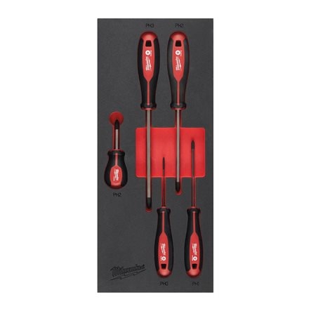 Milwaukee Accessoires 4932492393 Schroevendraaier PH Set (5 delig) in Foam Inlay